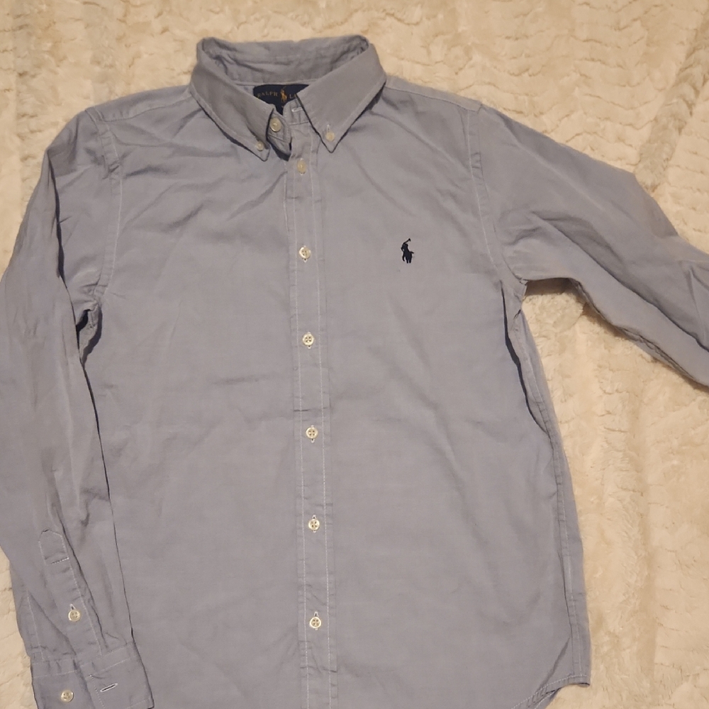 Polo by Ralph Lauren Men's Light Blue Button Down Shirt